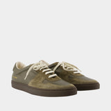 Bball Slim Gum Sneakers - COMMON PROJECTS - Leather - Green
