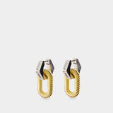 Earrings - Rabanne - Aluminum - Gold