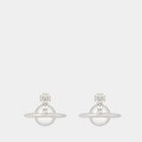 Solid Orb Earrings - Vivienne Westwood - Metal - Silver