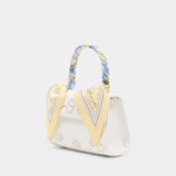 Floral Mini Bag - SELF PORTRAIT - Linen - Ivory