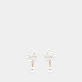 Pearl Flower Earrings - SELF PORTRAIT - Synthetic - Ivory