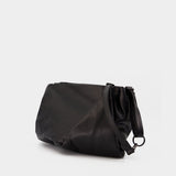 Tulip M Shoulder Bag - YOHJI YAMAMOTO - Leather - Black