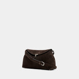 T-Lock Clutch - TOTEME - Leather - Brown