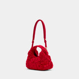 Hobo Mini Purse - Ganni - Cotton - Red