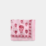 Ca Skull Scarf - Alexander McQueen - Silk - Pink