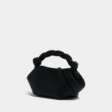 Bou Bag Mini Grained Handbag - Ganni - Synthetic - Black