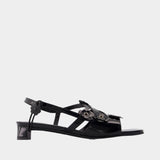 Cbarna Box Sandals - CECILIE BAHNSEN - Leather - Black