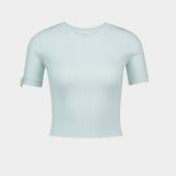 Buckle T-Shirt - Courreges - Viscose - Green
