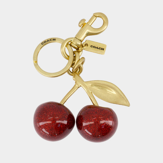 Cherry key ring - Coach - Acetate - Red