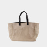 Rio Medium Shopper Bag - ANINE BING - Linen - Brown