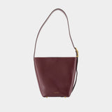 Elly Medium Shoulder Bag - ANINE BING - Leather - Burgundy