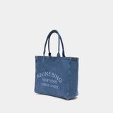 Leo Shopper Bag - ANINE BING - Cotton - Blue