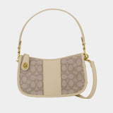 Hobo Swinger bag - Coach - Jacquard - Beige