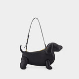 Hector Handbag - Thom Browne - Leather - Black