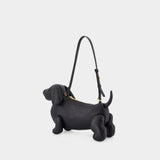 Hector Handbag - Thom Browne - Leather - Black