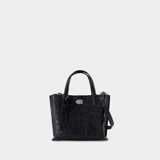 Willow Tote 24 Bag - Coach - Leather - Black