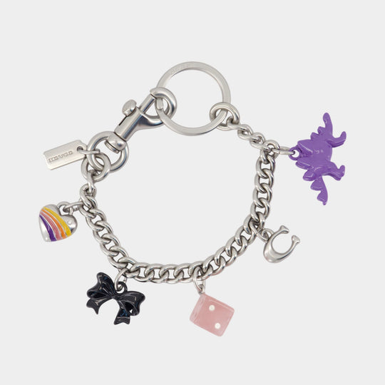 Motif Chain Keyring - Coach - Acetate - Multi