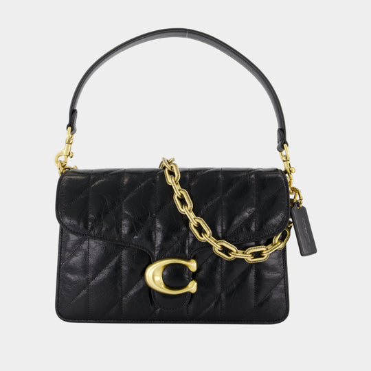 Tabby With Chain Shoulder Bag - Coach - Leather - Black