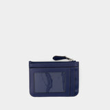 Signature Mini Id Skinny Wallet - Coach - Cotton - Blue