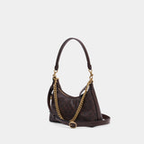 Signature Juliet 25 Shoulder Bag - Coach - Canvas - Brown