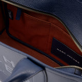 The Small Tote in Blue Sea Leather