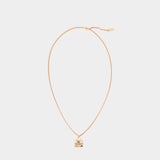 The Tote Bag Necklace - Marc Jacobs - Metal - Rose Gold