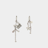 Cats Out Of The Bag Earrings - Marc Jacobs - Metal - Silver