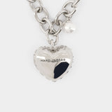 Heart Balloon Necklace - Marc Jacobs - Metal - Silver
