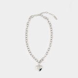 Heart Balloon Necklace - Marc Jacobs - Metal - Silver