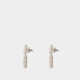 Daisy Balloon Earrings - Marc Jacobs - Metal - Silver