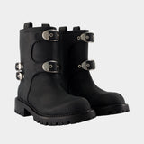 The Kiki Moto Ankle Boots - Marc Jacobs - Leather - Black