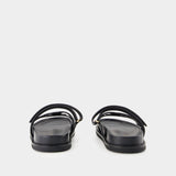 Ines Sport Sandals - Tory Burch - Leather - Black