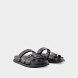 Ines Sport Sandals - Tory Burch - Leather - Black