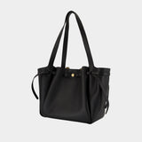 Romy Shopper Bag - Tory Burch - Leather - Black
