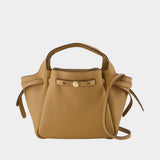 Romy Small Shopper Bag - Tory Burch - Leather - Brown