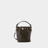 T-Monogram Mini Bag - Tory Burch - Cotton - Brown