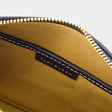 T-Monogram Mini Barrel Purse - Tory Burch - Cotton - Blue