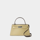 Petite Lee Radziwill Handbag - Tory Burch - Leather - Beige