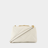 Kira Diamond Small Convertible Bag - Tory Burch - Leather - White
