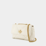 Kira Diamond Small Convertible Bag - Tory Burch - Leather - White