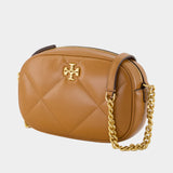 Kira Diamond Camera Crossbody - Tory Burch - Leather - Brown