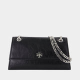 Turnlock Shoulder Bag - Tory Burch - Leather - Black