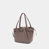 Romy shopping bag - Tory Burch - Leather - Taupe