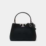Eleanor Mini Satchel Purse - Tory Burch - Leather - Black