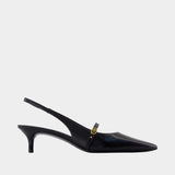 Double T Buckle Pumps - Tory Burch - Leather - Black