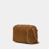 Fleming Crossbody - Tory Burch - Leather - Brown
