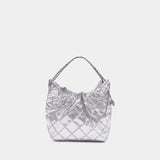 Fleming Mini Crossbody - Tory Burch - Leather - Silver