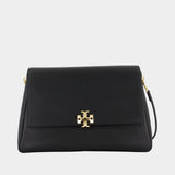 Charlie Large Shoulder Bag - Tory Burch - Leather - Black