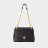 Charlie Shoulder Bag - Tory Burch - Leather - Black