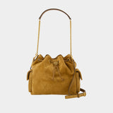 Charlie Quilted Shoulder Bag - Tory Burch - Leather - Brown